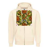 Sandshell baseball bat and gloves with camouflage seamless pattern Zipper Hoodie - BundleAndBundleShop