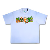 St Patricks Day Nurse With Gnome Urban Heavy Tee | Teevron
