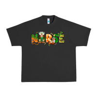 Pigment Black st patricks day nurse with gnome Urban Heavy Tee - NancyCooperArtShop