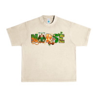 Sandshell st patricks day nurse with gnome Urban Heavy Tee - NancyCooperArtShop