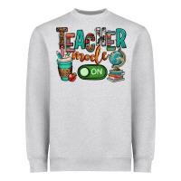 Heather Grey teacher mode on Heavyweight Sweatshirt - OliviaCreatesArt