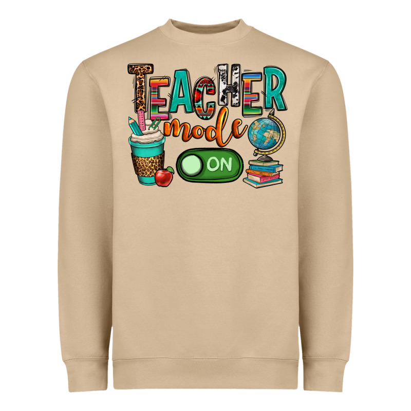 Teacher Mode On Heavyweight Sweatshirt by OliviaCreatesArt | Teevron