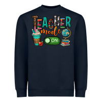Navy teacher mode on Heavyweight Sweatshirt - OliviaCreatesArt