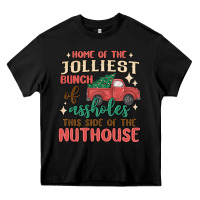Black home of the jollıest bunch of assholes thıs sıd Heavy Core Tee - MaliasSmallBusiness