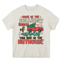 Cream home of the jollıest bunch of assholes thıs sıd Heavy Core Tee - MaliasSmallBusiness