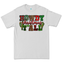 Dove Grey Howdy Christmas y'all Premium Tee - NancyCooperArtShop
