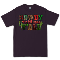 Plum Howdy Christmas y'all Premium Tee - NancyCooperArtShop