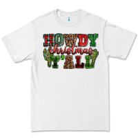White Howdy Christmas y'all Premium Tee - NancyCooperArtShop