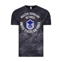 Cloud Black Limited Edition Master Sergeant Retired Air Force Military Retiremen Vintage Tee - lanVoArt
