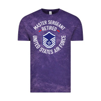 Cloud Purple Limited Edition Master Sergeant Retired Air Force Military Retiremen Vintage Tee - lanVoArt
