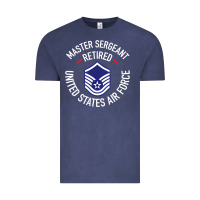 Limited Edition Master Sergeant Retired Air Force Military Retiremen Vintage Tee | Teevron