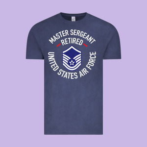 Limited Edition Master Sergeant Retired Air Force Military Retiremen Vintage Tee Designed By Lanvoart