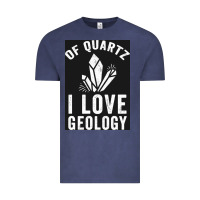Vintage Denim of quartz i love geology Vintage Tee - lanVoArt