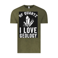 Vintage Olive of quartz i love geology Vintage Tee - lanVoArt