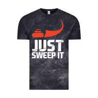 Cloud Black just sweep it! funny curling sports gift hoodie Vintage Tee - lanVoArt