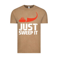 Vintage Coffee just sweep it! funny curling sports gift hoodie Vintage Tee - lanVoArt
