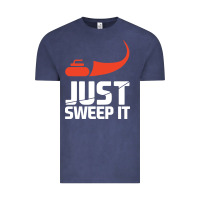 Vintage Denim just sweep it! funny curling sports gift hoodie Vintage Tee - lanVoArt