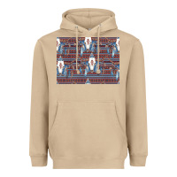 Mushroom Bull Skull Pattern Heavyweight Hoodie - CowhideDigitalArt