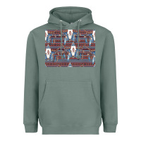 Sage Bull Skull Pattern Heavyweight Hoodie - CowhideDigitalArt