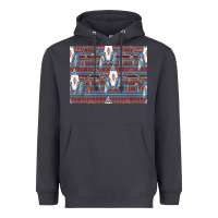 Smoke Bull Skull Pattern Heavyweight Hoodie - CowhideDigitalArt