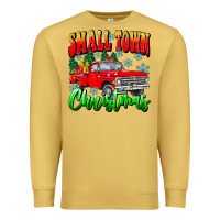 Antique Gold Small town Christmas Premium Sweatshirt - CowhideDigitalArt