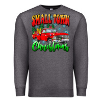 Charcoal Heather Small town Christmas Premium Sweatshirt - CowhideDigitalArt