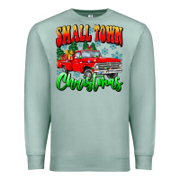 Seafoam Small town Christmas Premium Sweatshirt - CowhideDigitalArt