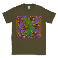Army Green mardi gras king cake leopard Classic Tee - RanaPortraitStore