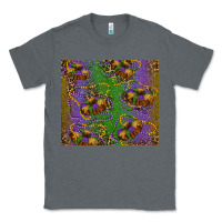 Charcoal Heather mardi gras king cake leopard Classic Tee - RanaPortraitStore