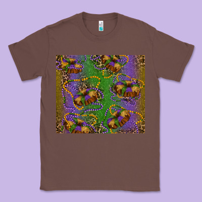 Mardi Gras King Cake Leopard Classic Tee Designed By Ranaportraitstore