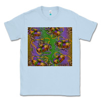 Dusty Blue mardi gras king cake leopard Classic Tee - RanaPortraitStore