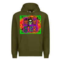 Army Green Momster Tumbler Premium Hoodie - BundleAndBundleShop