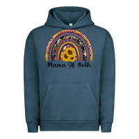 Pigment Midnight Navy mama of both rainbow Urban Hoodie - Artiststas