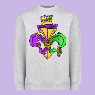 Fleur De Lis Heavyweight Sweatshirt Designed By Oliviacreatesart