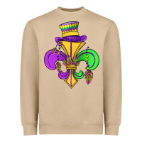 Mushroom fleur de lis Heavyweight Sweatshirt - OliviaCreatesArt