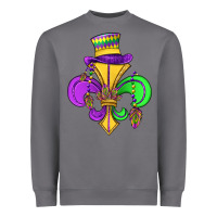 Storm fleur de lis Heavyweight Sweatshirt - OliviaCreatesArt