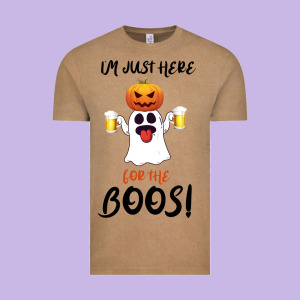 I'm Just Here For The Boos Vintage Tee Designed By Bettercallsaul