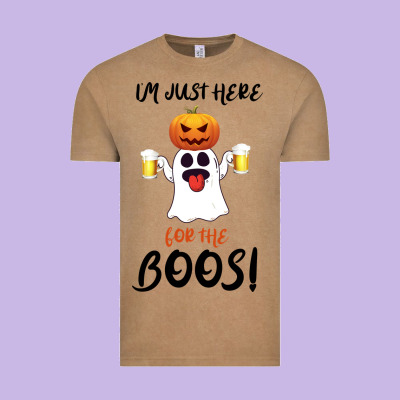 I'm Just Here For The Boos Vintage Tee Designed By Bettercallsaul