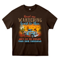 Chocolate Brown bind my wandering heart to thee Heavy Core Tee - MaliasSmallBusiness