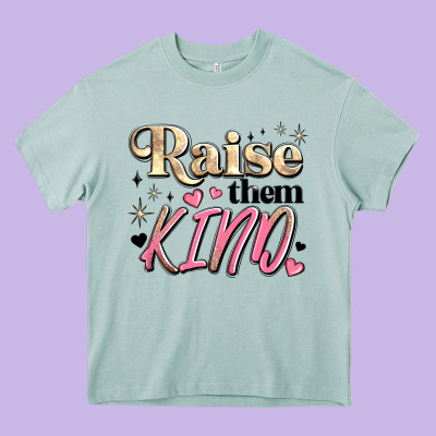 Raise Them Kind Heavy Core Tee Designed By Jahusdesignshop