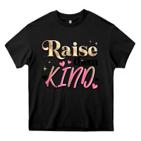 Black raise them kind Heavy Core Tee - JahusDesignShop