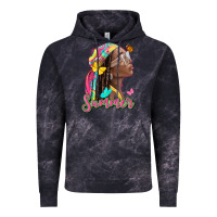 Cloud Black summer afro Vintage Hoodie - NancyCooperArtShop