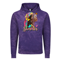 Cloud Purple summer afro Vintage Hoodie - NancyCooperArtShop