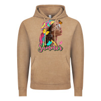 Vintage Coffee summer afro Vintage Hoodie - NancyCooperArtShop