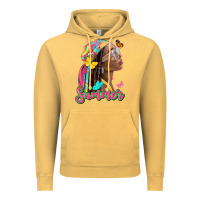 Vintage Mustard summer afro Vintage Hoodie - NancyCooperArtShop
