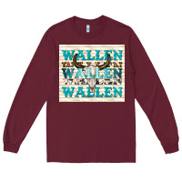 Burgundy wallen with bull skull Long Sleeve Tee - TumblerDesignByShophia