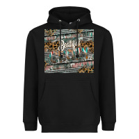Black beautiful crazy Heavyweight Hoodie - CowhideDigitalArt