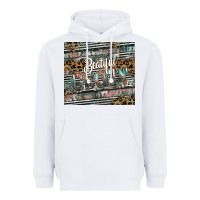 White beautiful crazy Heavyweight Hoodie - CowhideDigitalArt