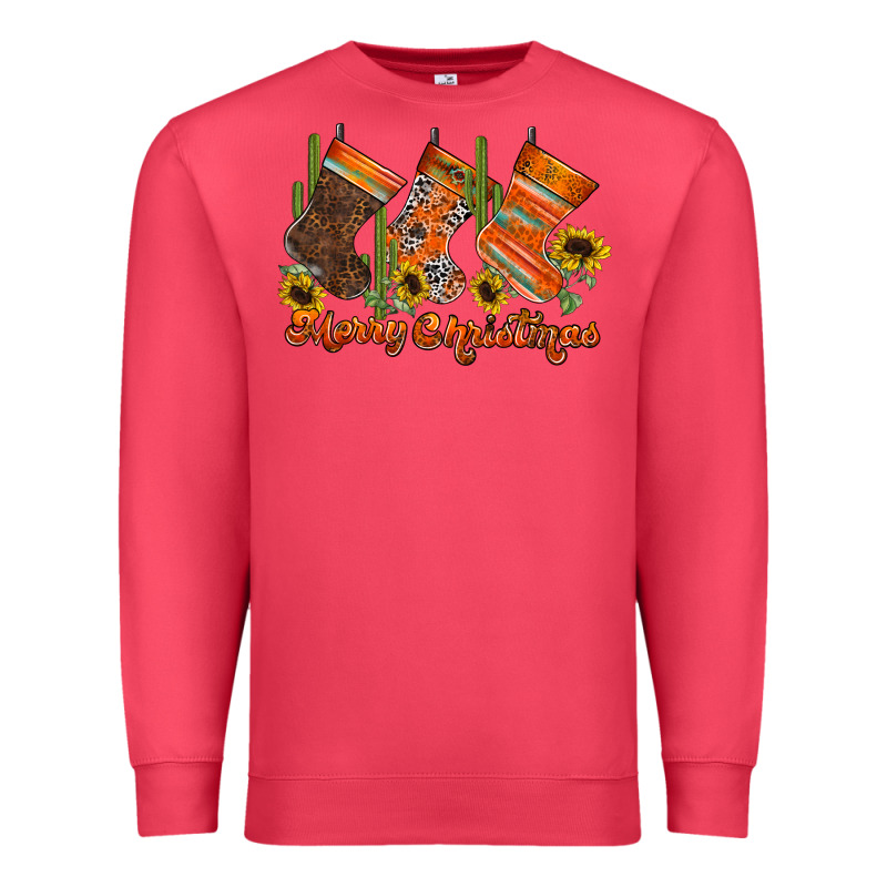 Western Christmas Premium Sweatshirt by CowhideDigitalArt | Teevron