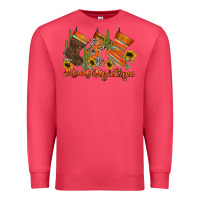 Cardinal western Christmas Premium Sweatshirt - CowhideDigitalArt